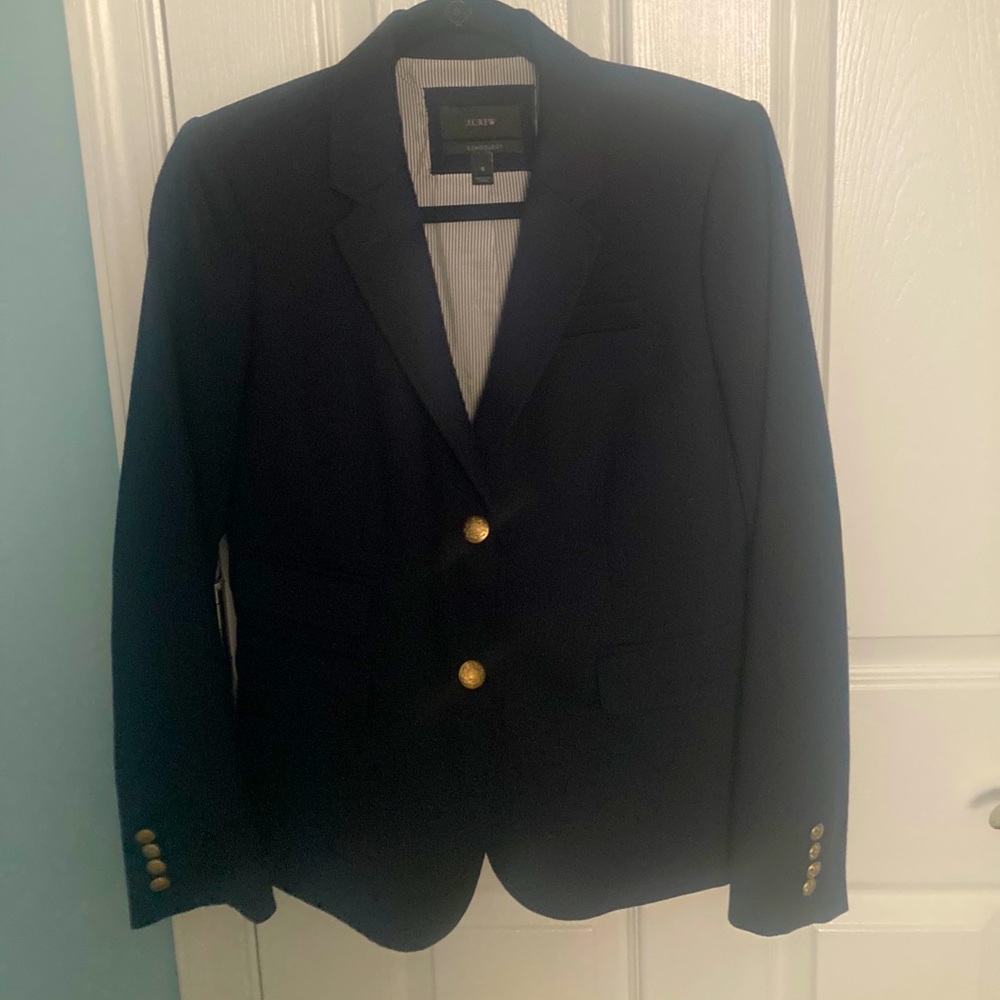 Navy J Crew Schoolboy Blazer